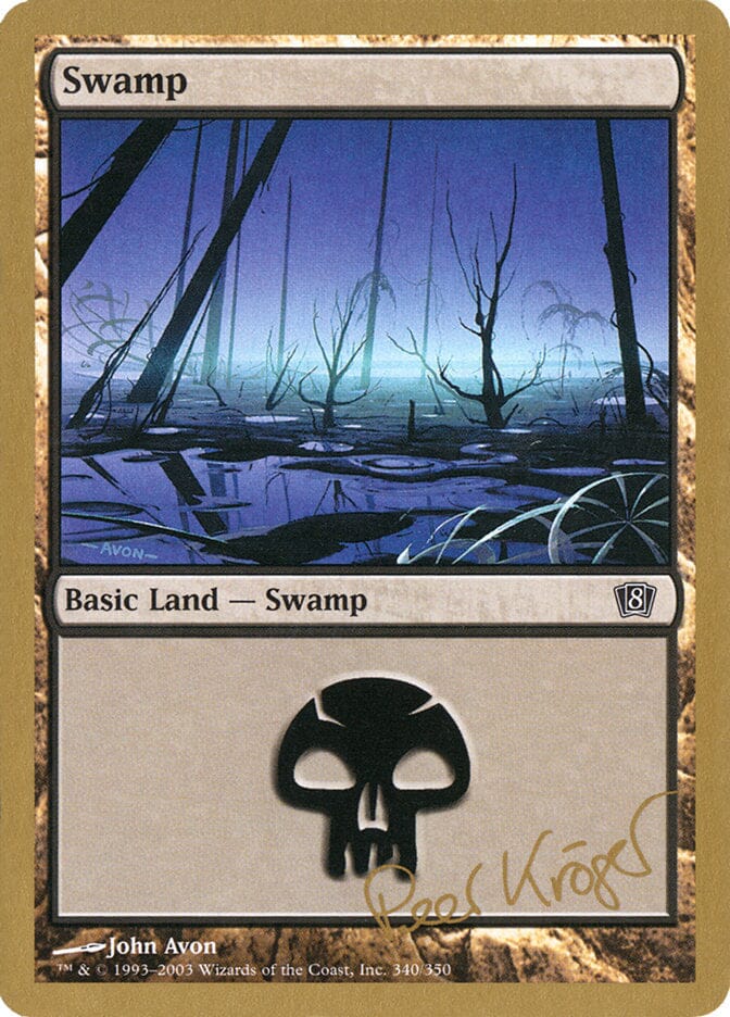 Swamp (pk340) (Peer Kroger) [World Championship Decks 2003] MTG Single Magic: The Gathering  | Multizone: Comics And Games