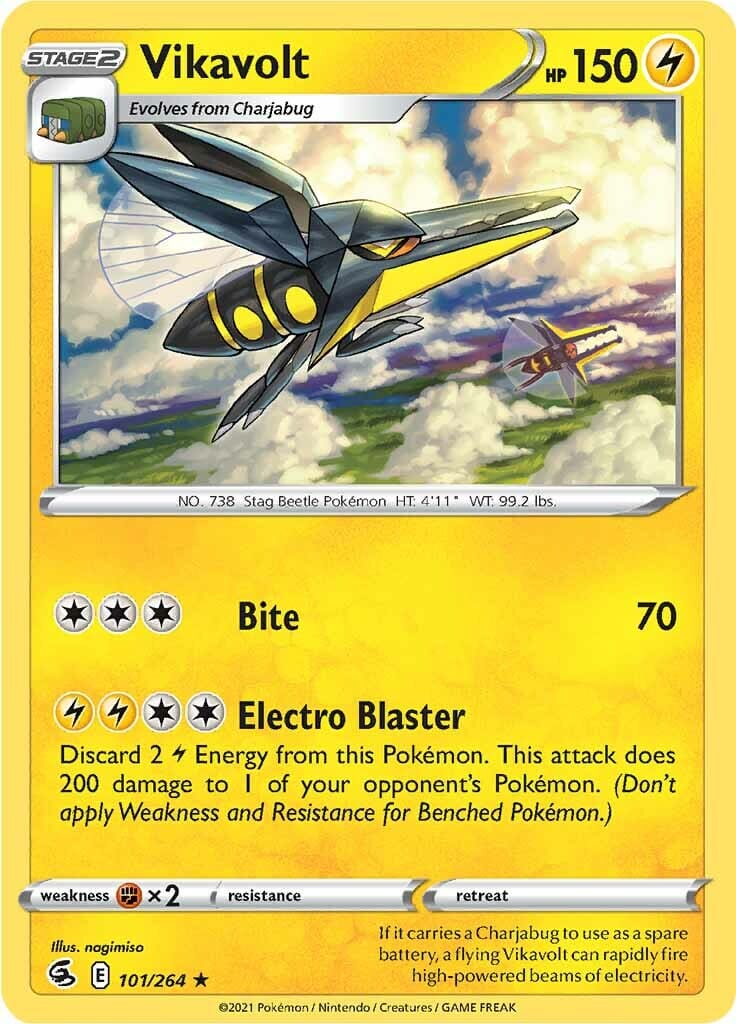 Vikavolt (101/264) [Sword & Shield: Fusion Strike] Pokemon Single Pokémon  | Multizone: Comics And Games
