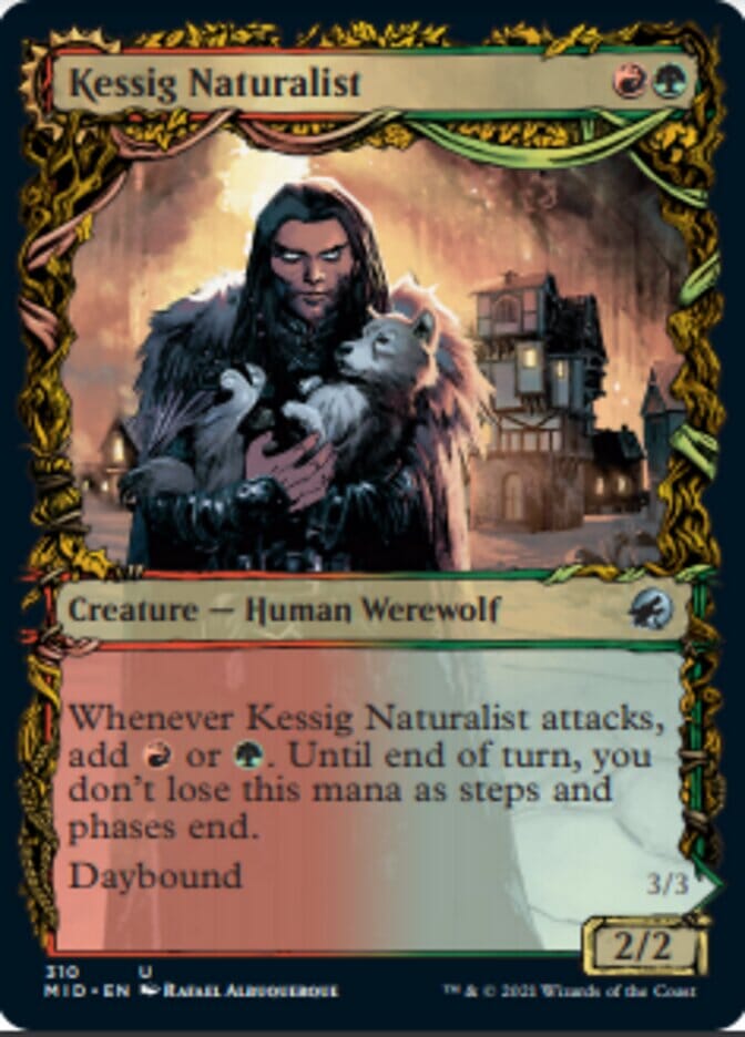 Kessig Naturalist // Lord of the Ulvenwald (Showcase Equinox) [Innistrad: Midnight Hunt] MTG Single Magic: The Gathering  | Multizone: Comics And Games