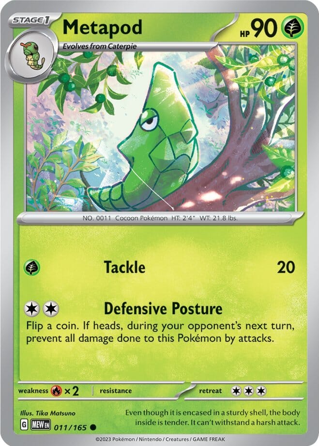 Metapod (011/165) [Scarlet & Violet 151] Pokemon Single Pokémon  | Multizone: Comics And Games