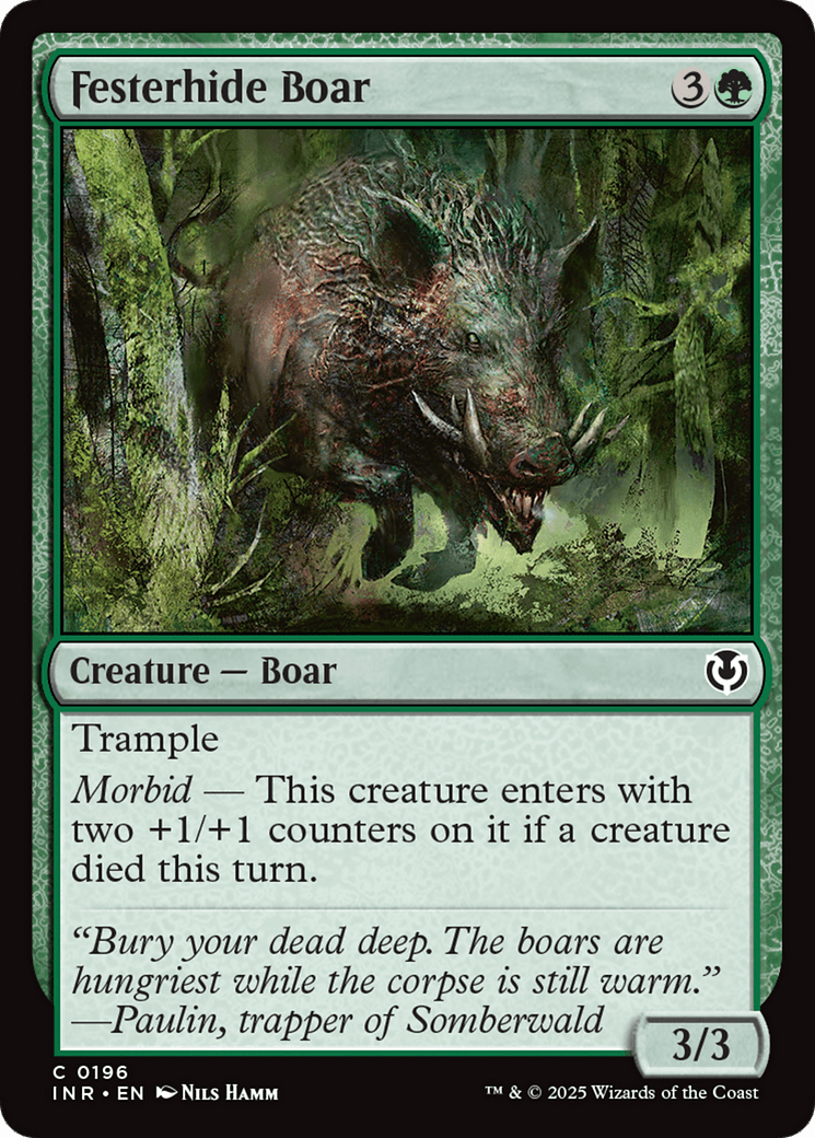Festerhide Boar [Innistrad Remastered] MTG Single Magic: The Gathering  | Multizone: Comics And Games