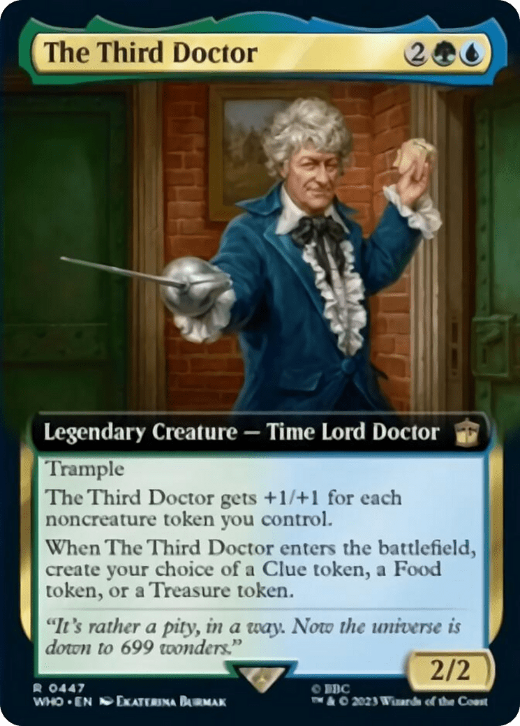 The Third Doctor (Extended Art) [Doctor Who] MTG Single Magic: The Gathering  | Multizone: Comics And Games