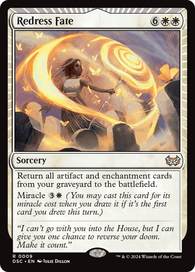 Redress Fate [Duskmourn: House of Horror Commander] MTG Single Magic: The Gathering  | Multizone: Comics And Games