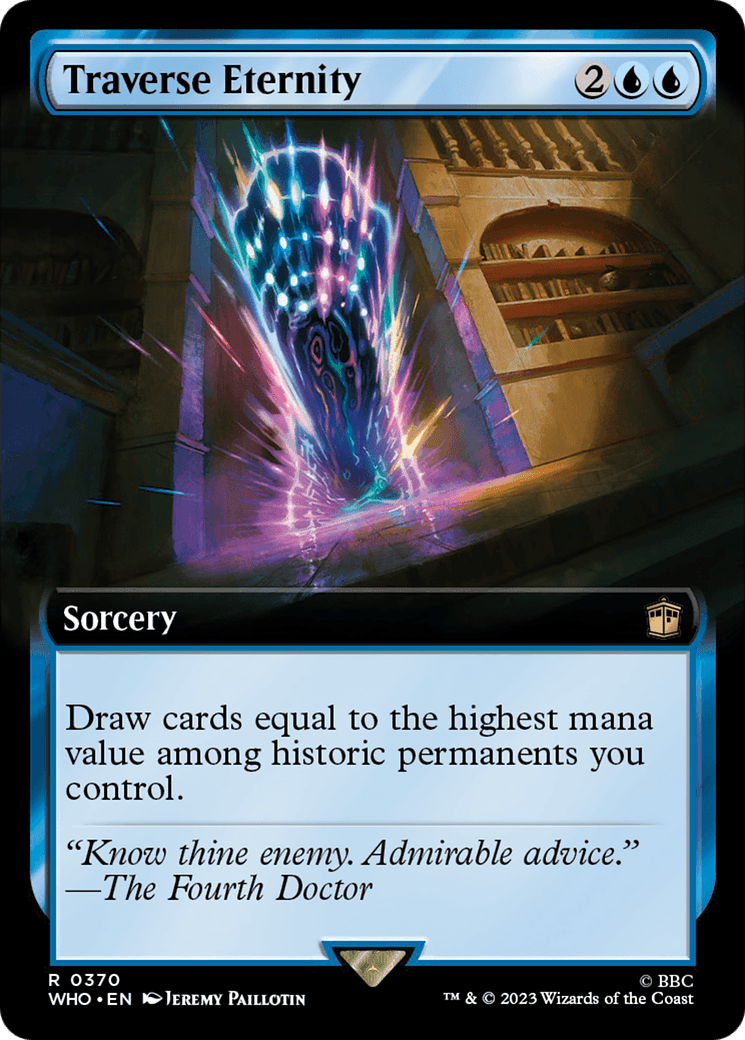 Traverse Eternity (Extended Art) [Doctor Who] MTG Single Magic: The Gathering  | Multizone: Comics And Games