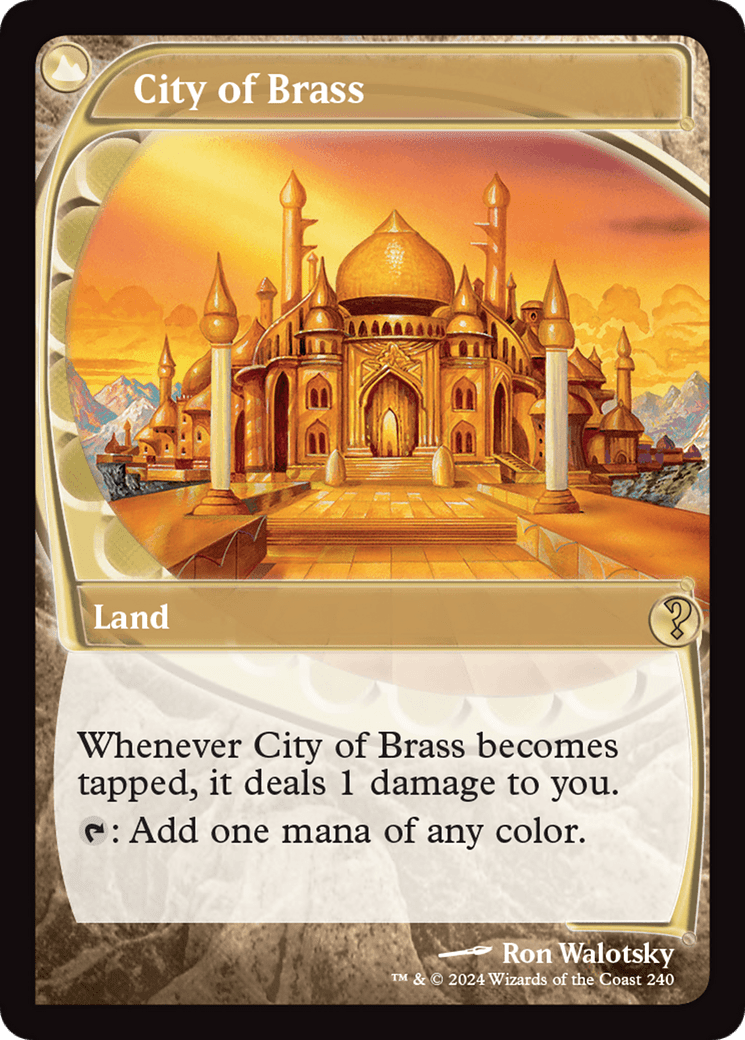 City of Brass (Future Sight) [Mystery Booster 2] MTG Single Magic: The Gathering  | Multizone: Comics And Games