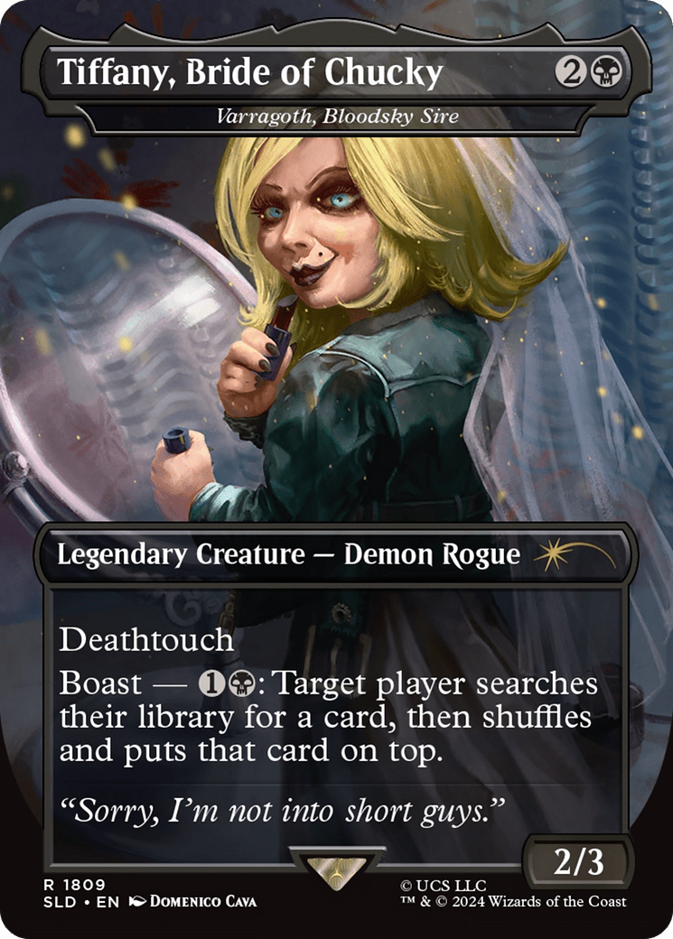 Tiffany, Bride of Chucky - Varragoth, Bloodsky Sire [Secret Lair Drop Series] MTG Single Magic: The Gathering  | Multizone: Comics And Games