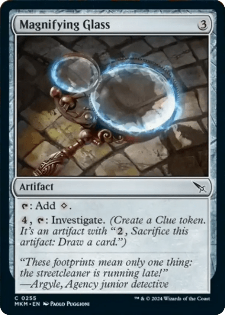 Magnifying Glass [Murders at Karlov Manor] MTG Single Magic: The Gathering  | Multizone: Comics And Games