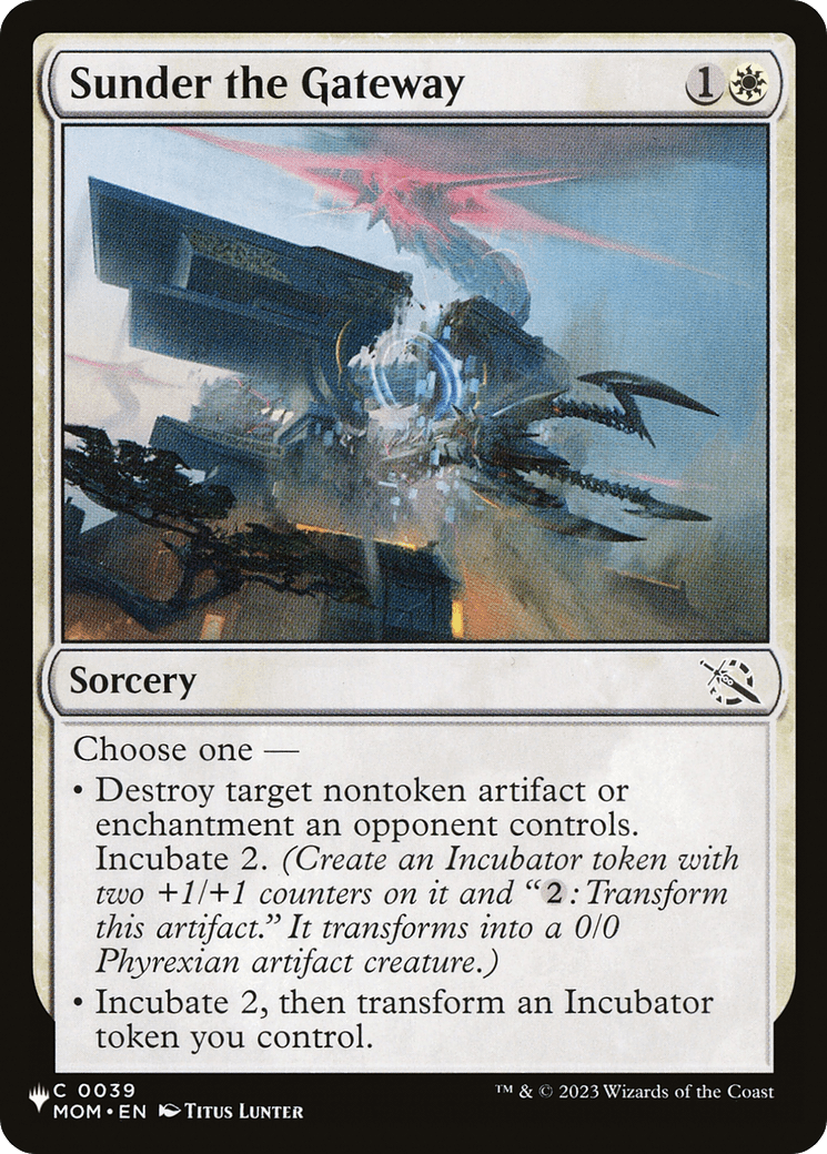 Sunder the Gateway [The List] MTG Single Magic: The Gathering  | Multizone: Comics And Games