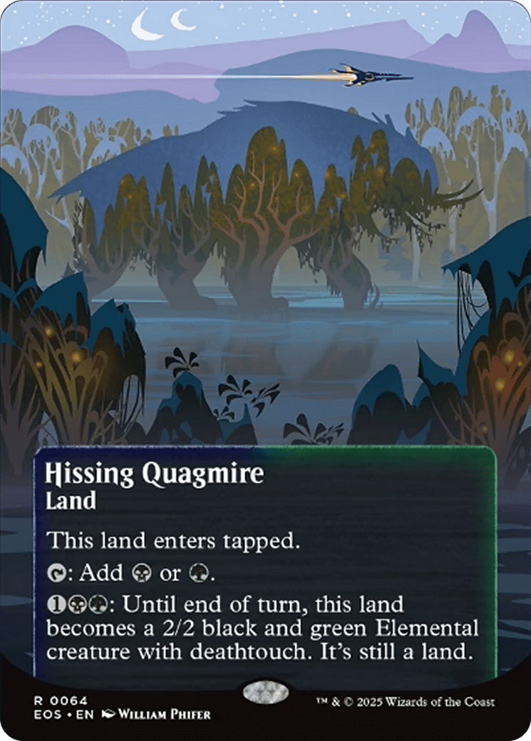 Hissing Quagmire (0064) (Borderless) [Edge of Eternities: Stellar Sights] MTG Single Magic: The Gathering  | Multizone: Comics And Games