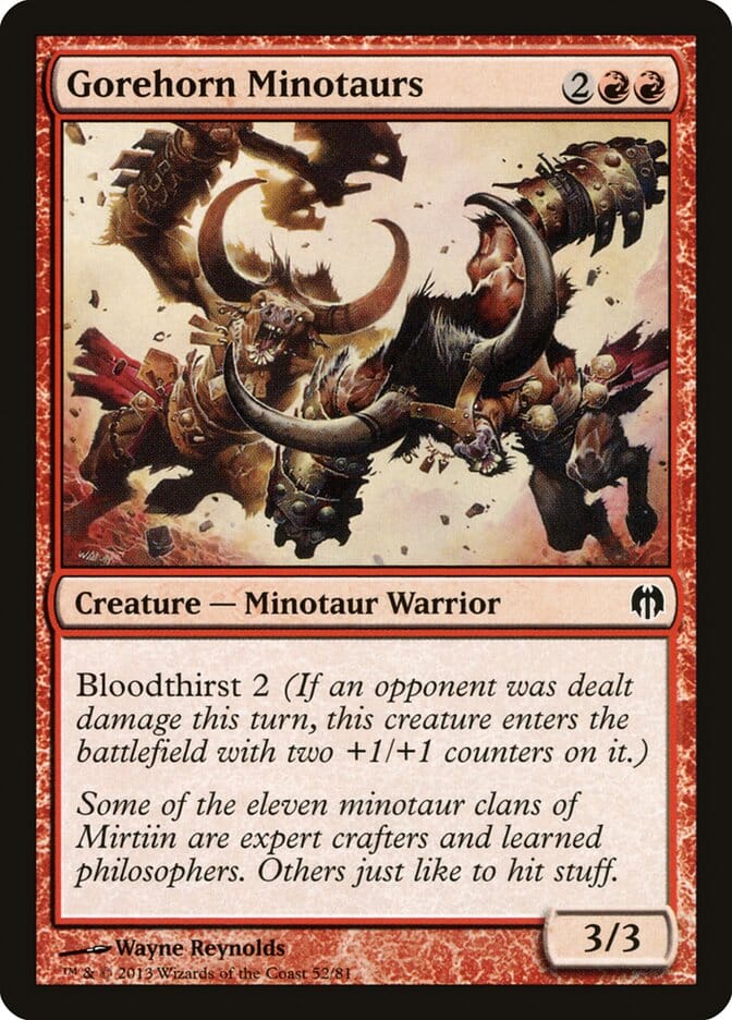 Gorehorn Minotaurs [Duel Decks: Heroes vs. Monsters] MTG Single Magic: The Gathering  | Multizone: Comics And Games