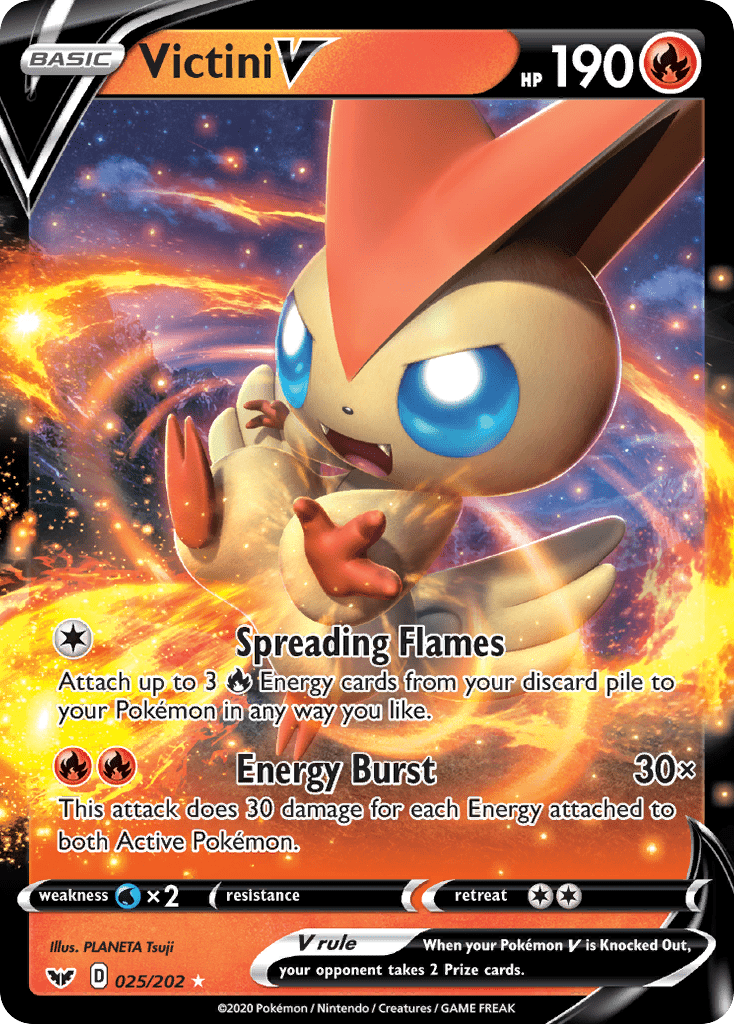Victini V (025/202) [Sword & Shield: Base Set] Pokemon Single Pokémon  | Multizone: Comics And Games