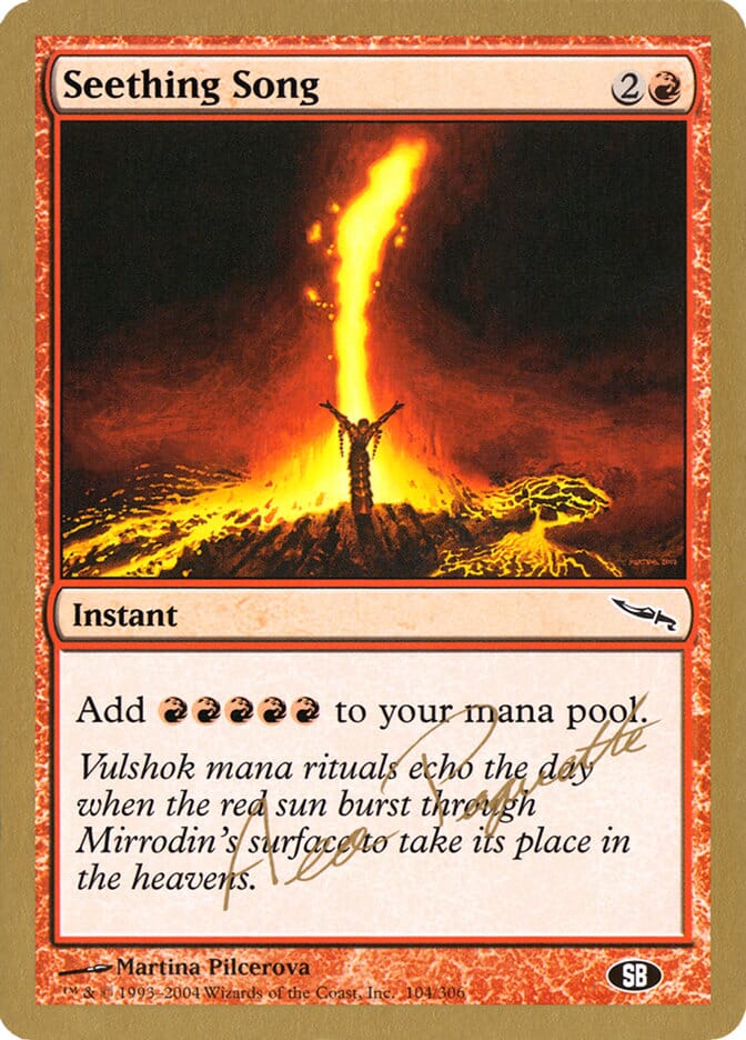 Seething Song (Aeo Paquette) (SB) [World Championship Decks 2004] MTG Single Magic: The Gathering  | Multizone: Comics And Games