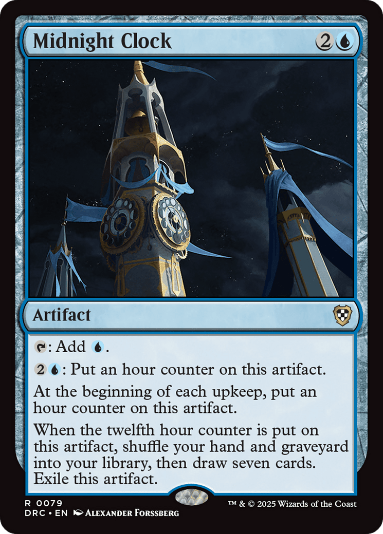 Midnight Clock [Aetherdrift Commander] MTG Single Magic: The Gathering  | Multizone: Comics And Games