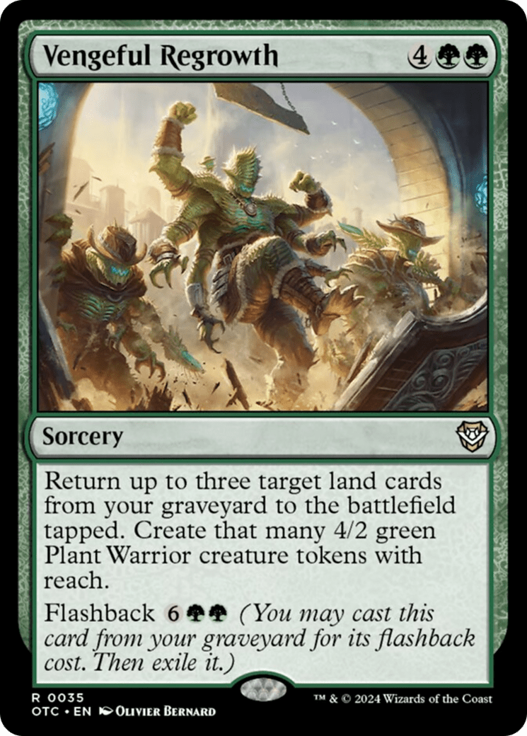 Vengeful Regrowth [Outlaws of Thunder Junction Commander] MTG Single Magic: The Gathering  | Multizone: Comics And Games