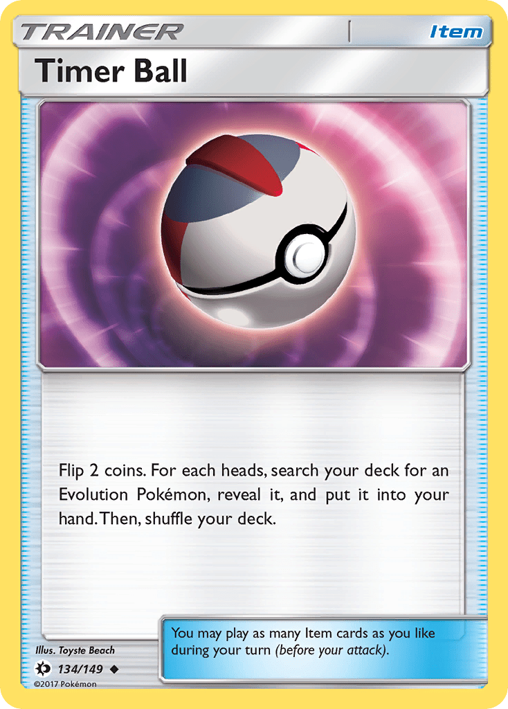 Timer Ball (134/149) [Sun & Moon: Base Set] Pokemon Single Pokémon  | Multizone: Comics And Games