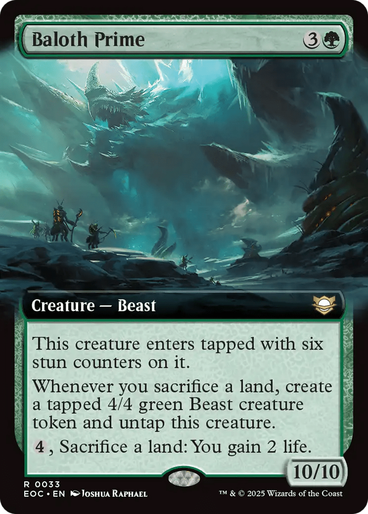 Baloth Prime (Extended Art) [Edge of Eternities Commander] MTG Single Magic: The Gathering  | Multizone: Comics And Games