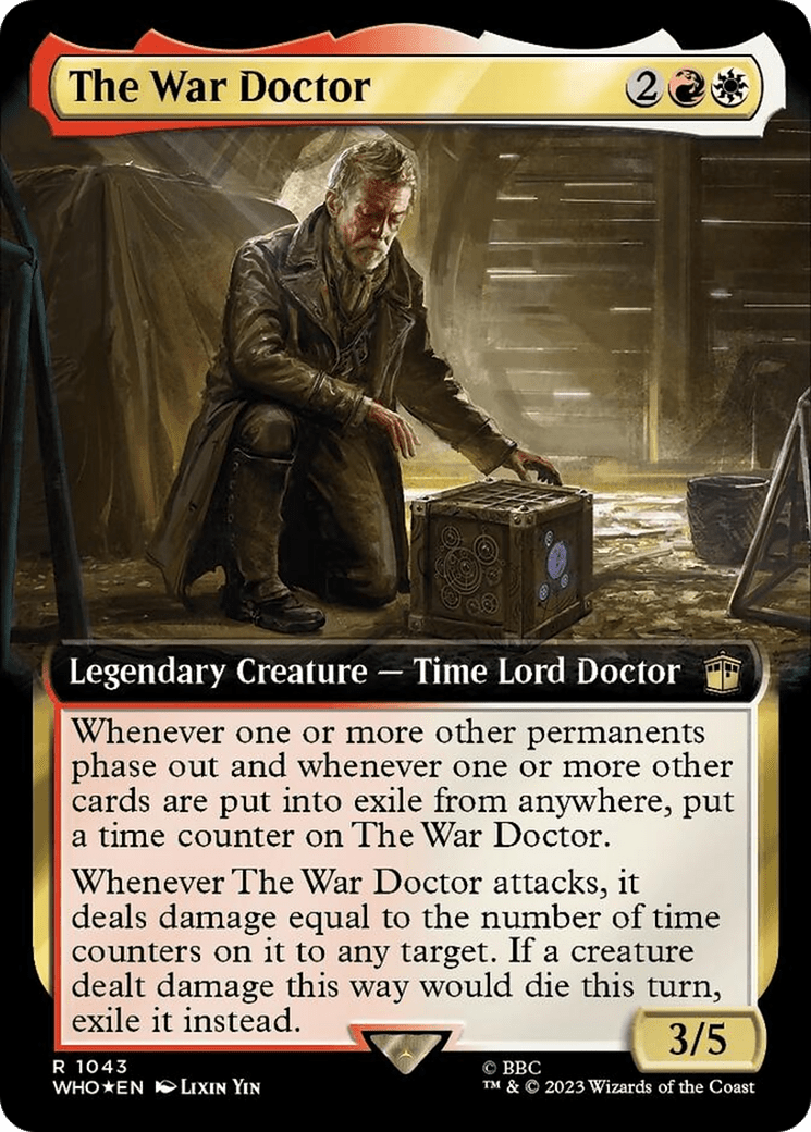 The War Doctor (Extended Art) (Surge Foil) [Doctor Who] MTG Single Magic: The Gathering  | Multizone: Comics And Games