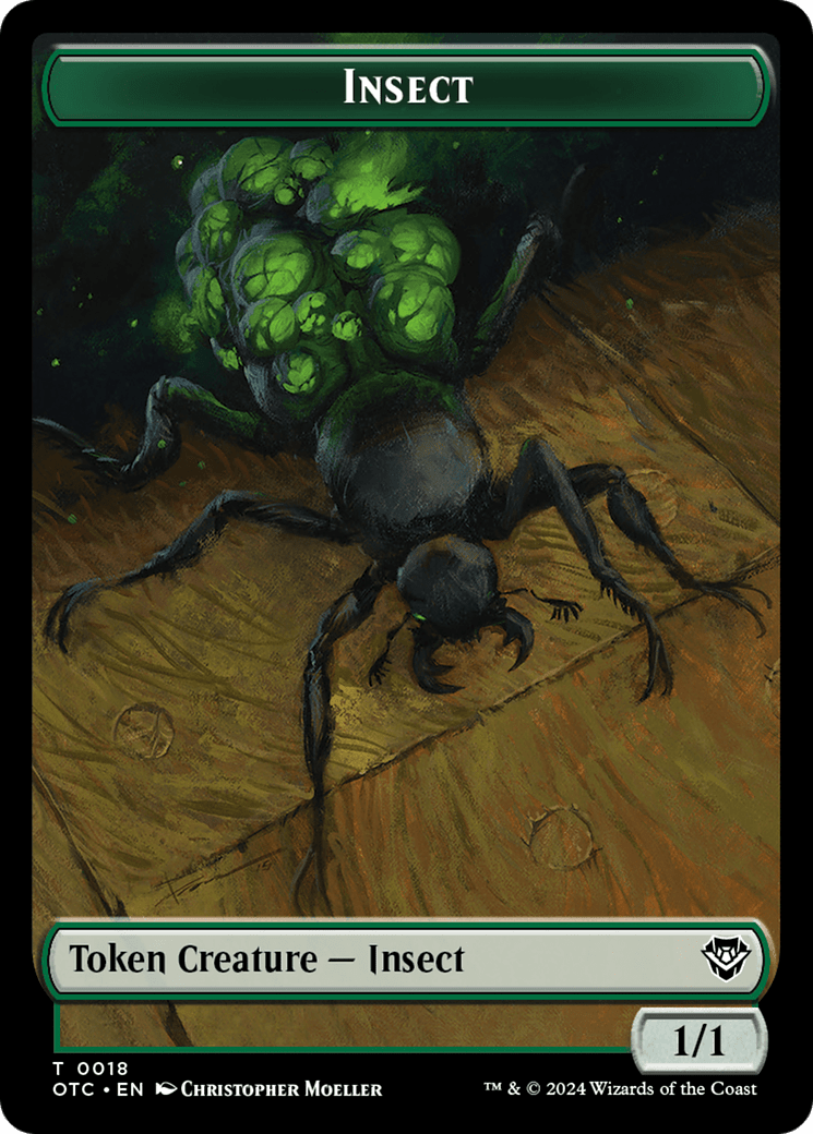Insect // Elemental (0017) Double-Sided Token [Outlaws of Thunder Junction Commander Tokens] MTG Single Magic: The Gathering  | Multizone: Comics And Games