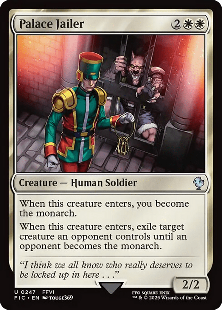 Palace Jailer [FINAL FANTASY Commander] MTG Single Magic: The Gathering  | Multizone: Comics And Games