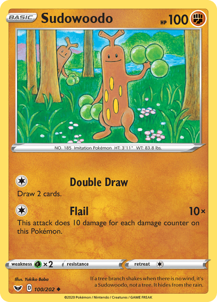 Sudowoodo (100/202) [Sword & Shield: Base Set] Pokemon Single Pokémon  | Multizone: Comics And Games