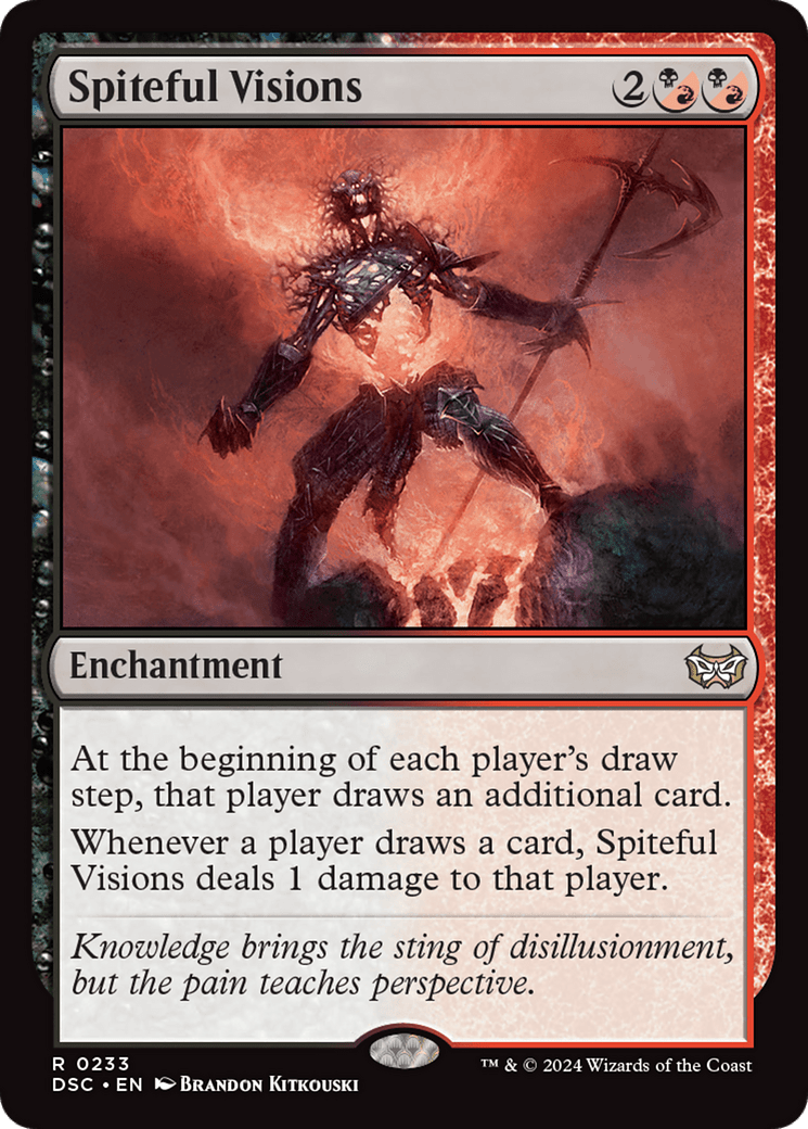 Spiteful Visions [Duskmourn: House of Horror Commander] MTG Single Magic: The Gathering  | Multizone: Comics And Games