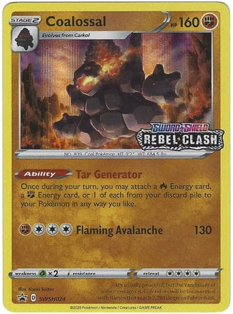Coalossal (SWSH024) (Prerelease Promo) [Sword & Shield: Black Star Promos] Pokemon Single Pokémon  | Multizone: Comics And Games