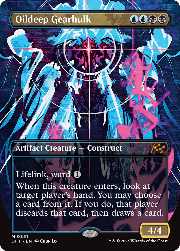 Oildeep Gearhulk (Borderless) [Aetherdrift] MTG Single Magic: The Gathering  | Multizone: Comics And Games