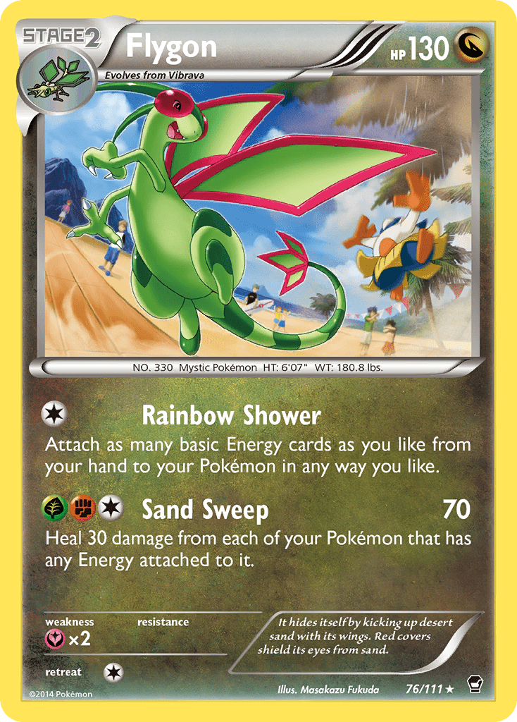 Flygon (76/111) [XY: Furious Fists] Pokemon Single Pokémon  | Multizone: Comics And Games