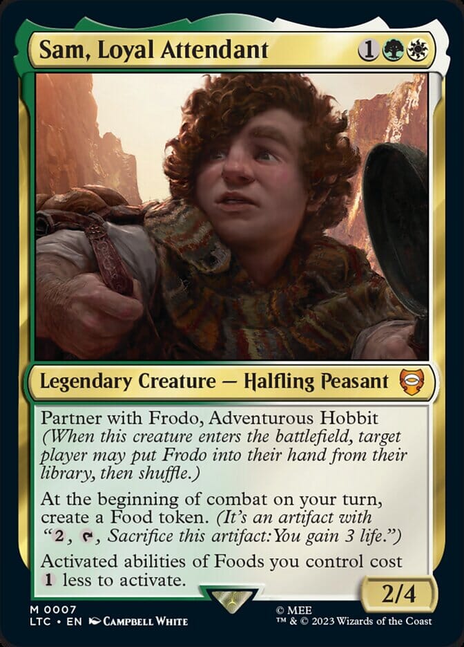 Sam, Loyal Attendant [The Lord of the Rings: Tales of Middle-Earth Commander] MTG Single Magic: The Gathering  | Multizone: Comics And Games