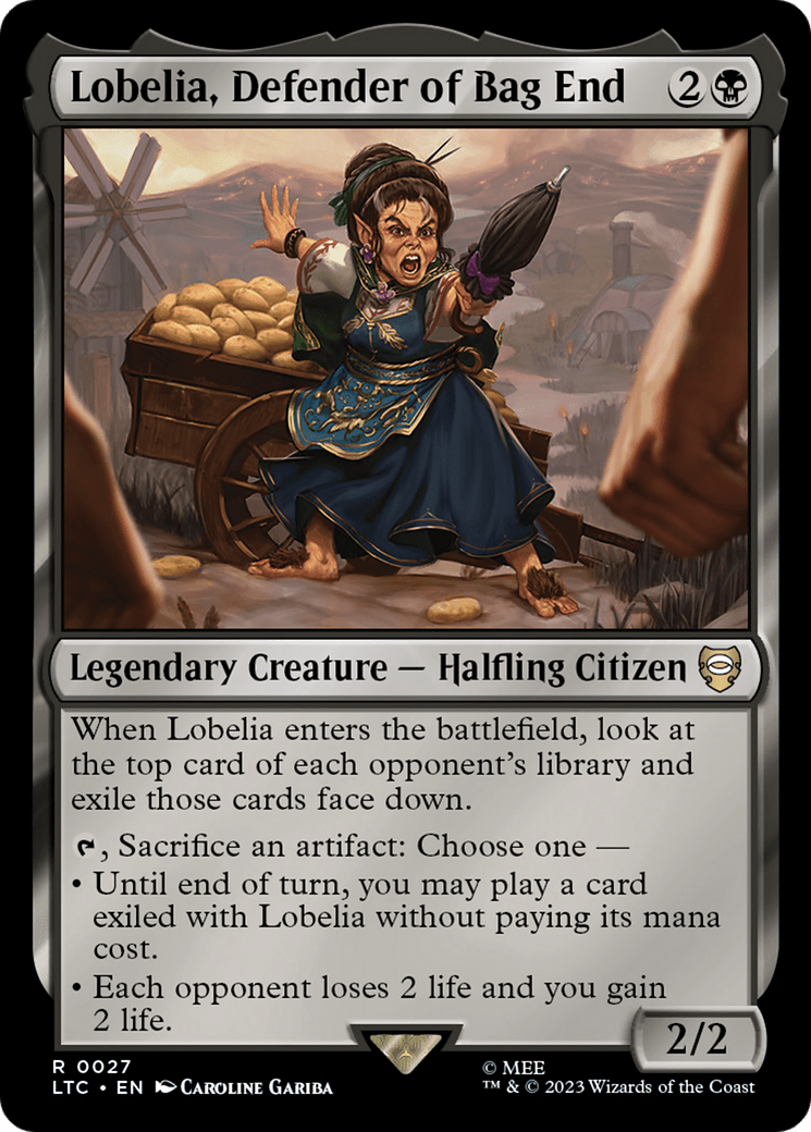 Lobelia, Defender of Bag End [The Lord of the Rings: Tales of Middle-Earth Commander] MTG Single Magic: The Gathering  | Multizone: Comics And Games