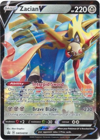 Zacian V (SWSH018) [Sword & Shield: Black Star Promos] Pokemon Single Pokémon  | Multizone: Comics And Games