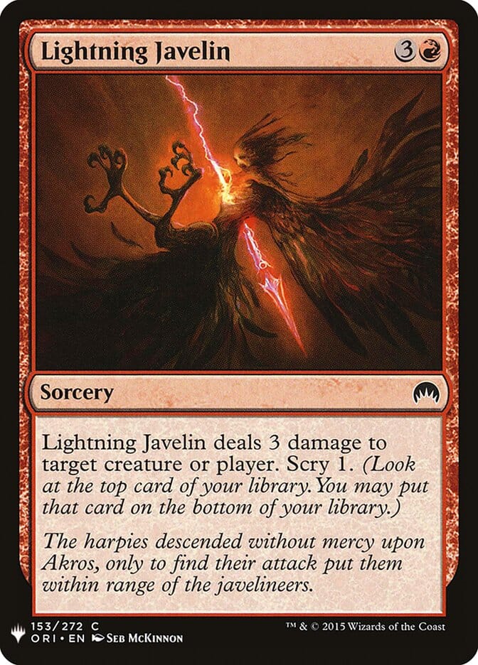 Lightning Javelin [Mystery Booster] MTG Single Magic: The Gathering  | Multizone: Comics And Games