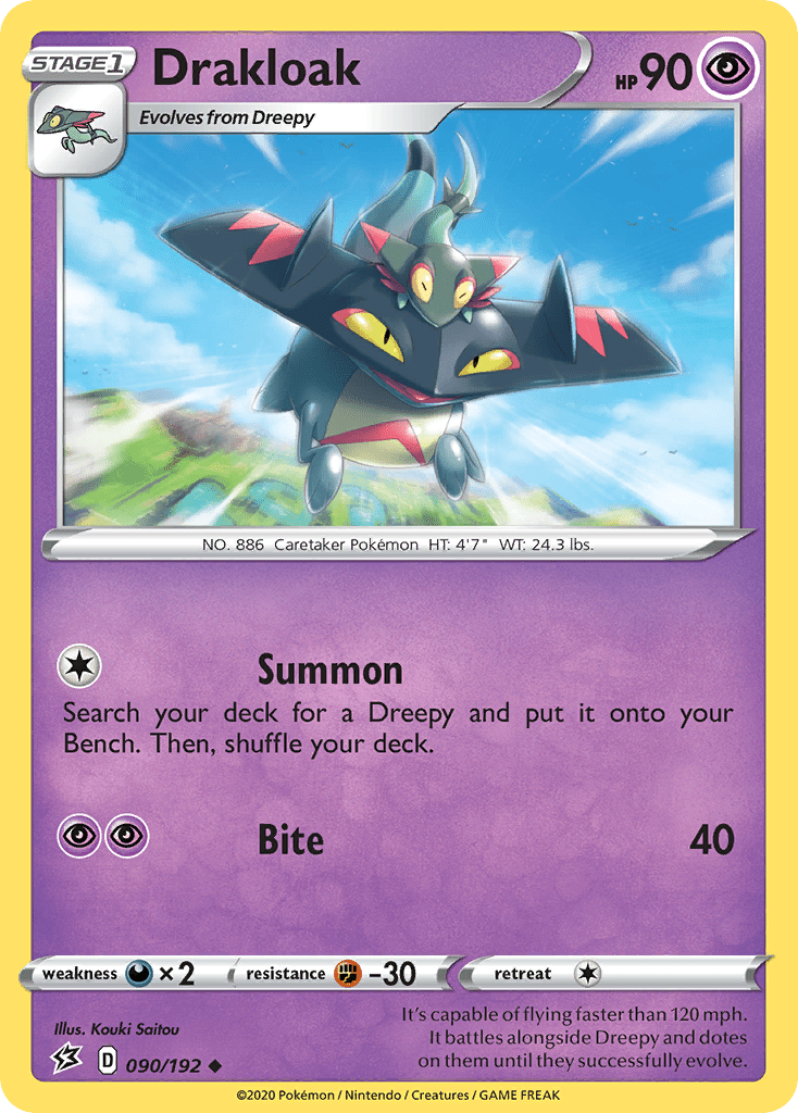 Drakloak (090/192) [Sword & Shield: Rebel Clash] Pokemon Single Pokémon  | Multizone: Comics And Games