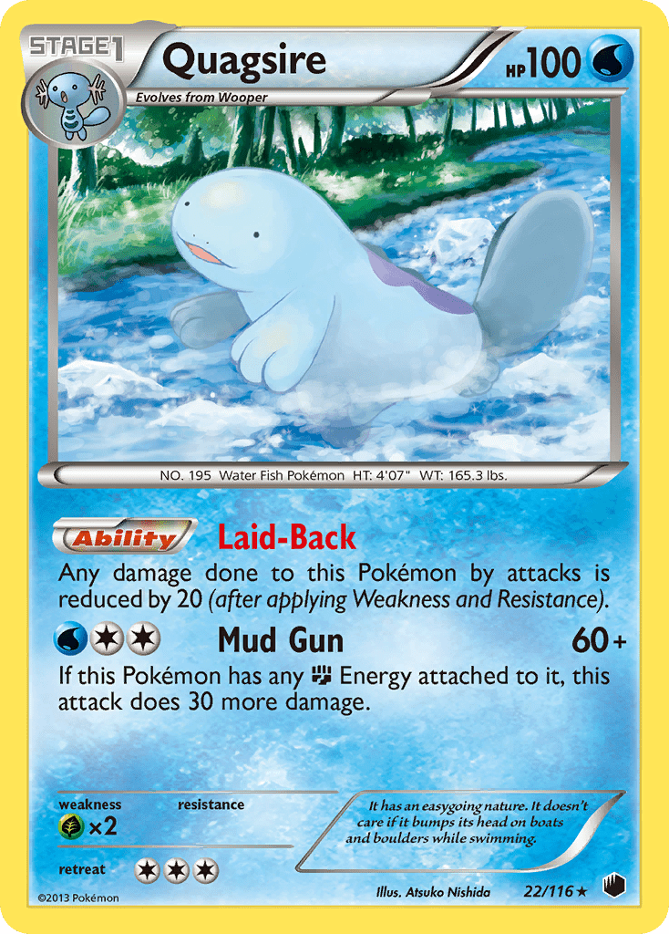 Quagsire (22/116) [Black & White: Plasma Freeze] Pokemon Single Pokémon  | Multizone: Comics And Games
