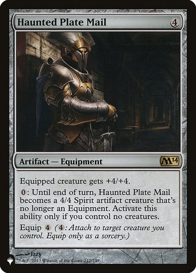 Haunted Plate Mail [The List] MTG Single Magic: The Gathering  | Multizone: Comics And Games