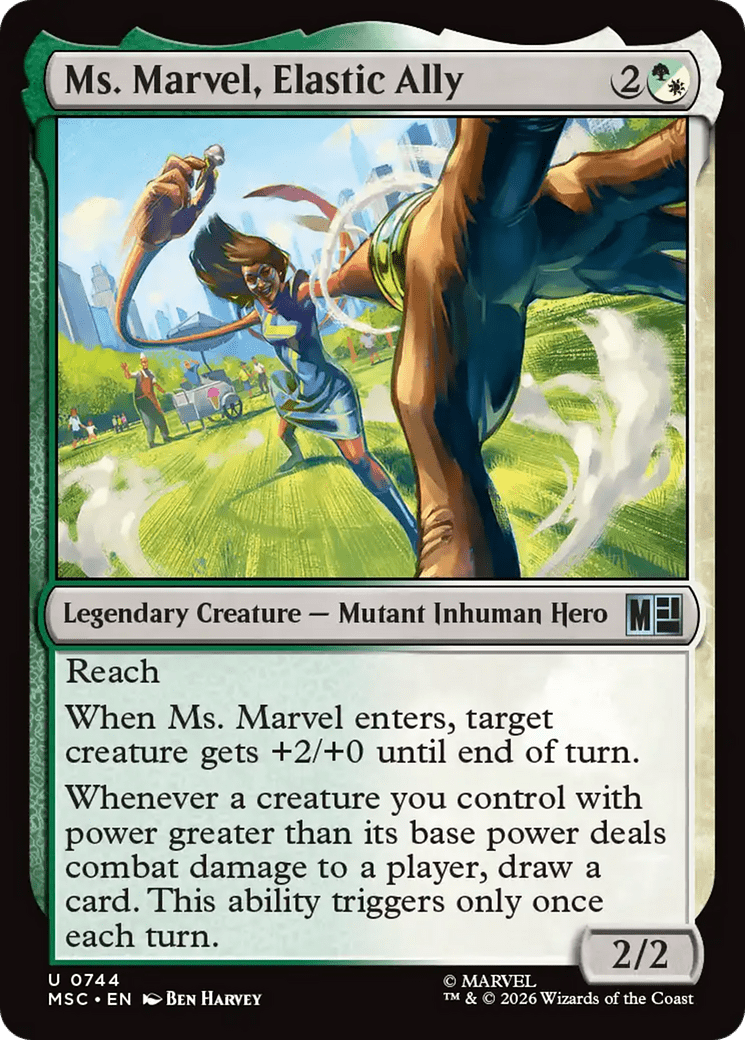 Ms. Marvel, Elastic Ally [Marvel Super Heroes] MTG Single Magic: The Gathering  | Multizone: Comics And Games