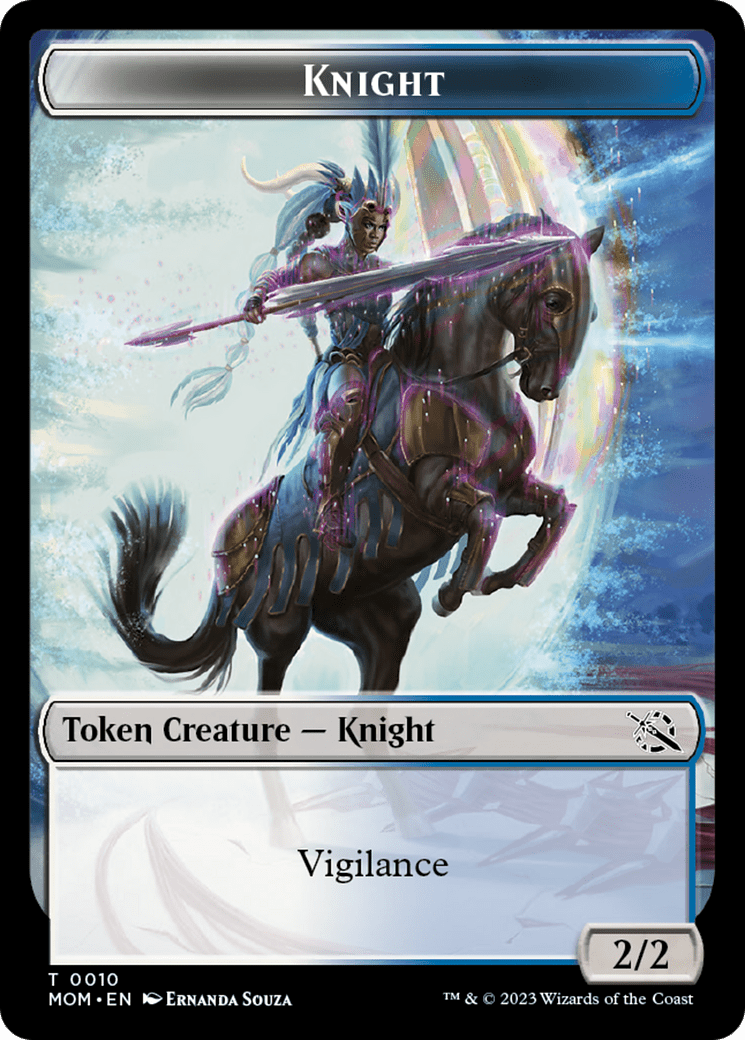 Phyrexian Myr // Knight Double-Sided Token [March of the Machine Tokens] MTG Single Magic: The Gathering  | Multizone: Comics And Games