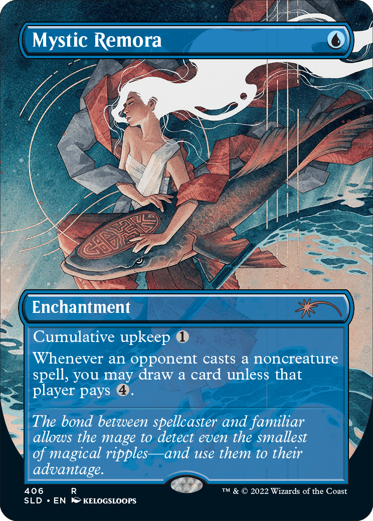 Mystic Remora (Borderless) [Secret Lair Drop Series] MTG Single Magic: The Gathering  | Multizone: Comics And Games