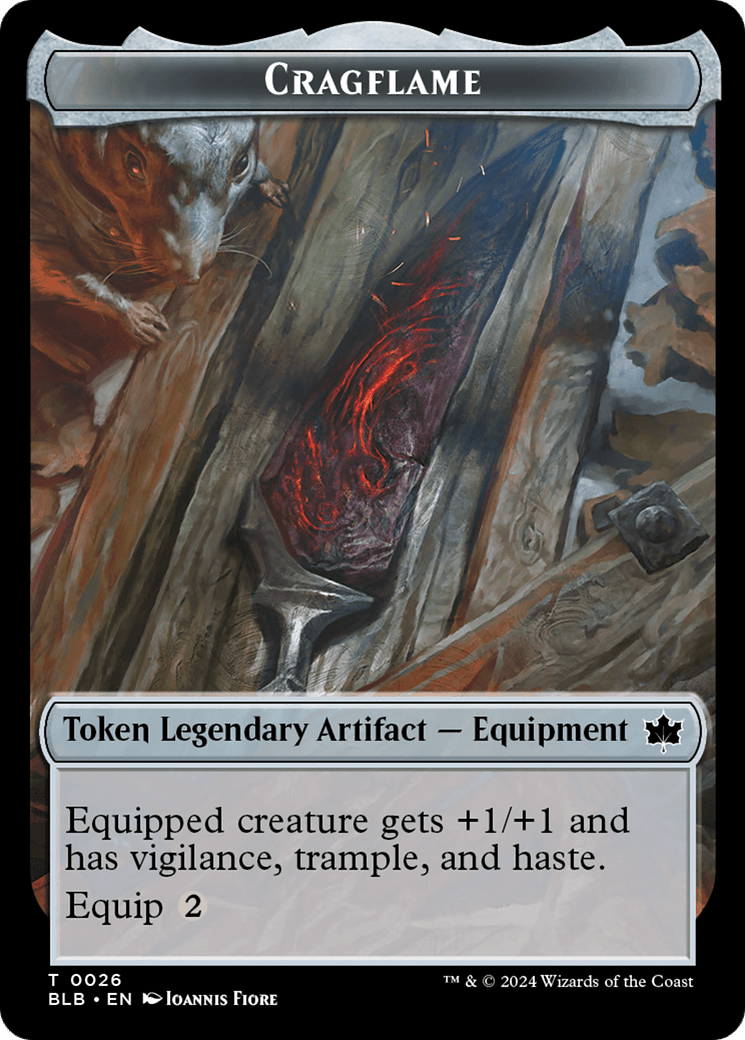 Cragflame // Starscape Cleric Double-Sided Token [Bloomburrow Tokens] MTG Single Magic: The Gathering  | Multizone: Comics And Games