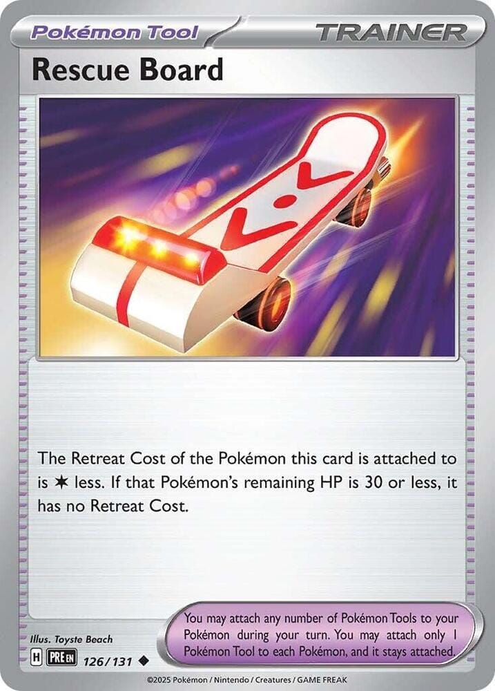 Rescue Board (126/131) [Scarlet & Violet: Prismatic Evolutions] Pokemon Single Pokémon  | Multizone: Comics And Games