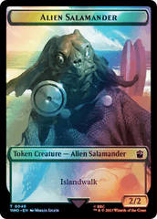 Dalek // Alien Salamander Double-Sided Token (Surge Foil) [Doctor Who Tokens] MTG Single Magic: The Gathering  | Multizone: Comics And Games