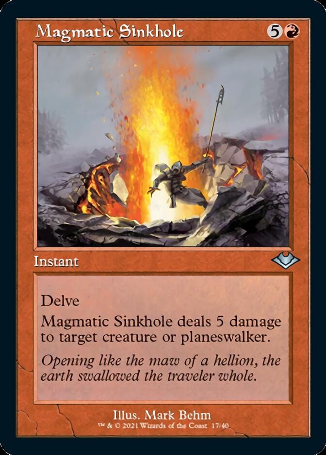 Magmatic Sinkhole (Retro) [Modern Horizons] MTG Single Magic: The Gathering  | Multizone: Comics And Games