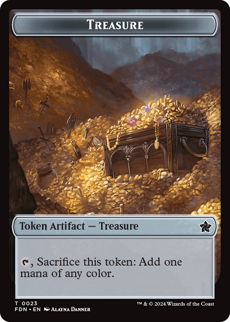 Goblin // Treasure Double-Sided Token [Foundations Tokens] MTG Single Magic: The Gathering  | Multizone: Comics And Games