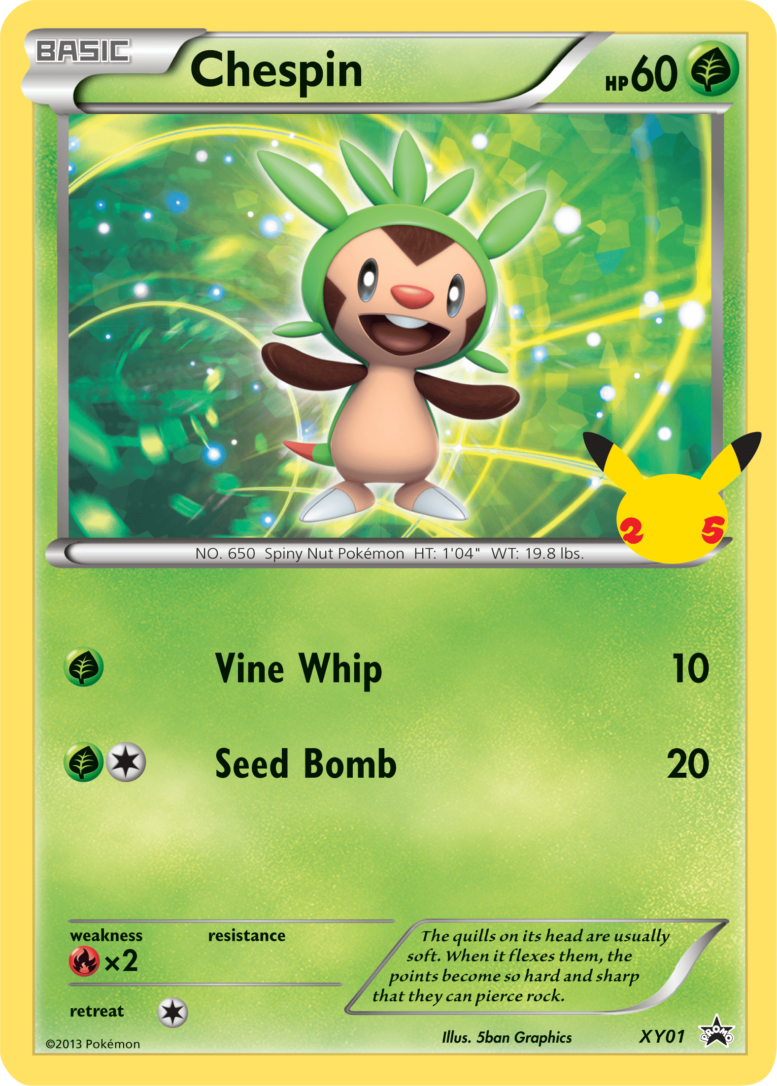 Chespin (XY01) (Jumbo Card) [First Partner Pack] Pokemon Single Pokémon  | Multizone: Comics And Games
