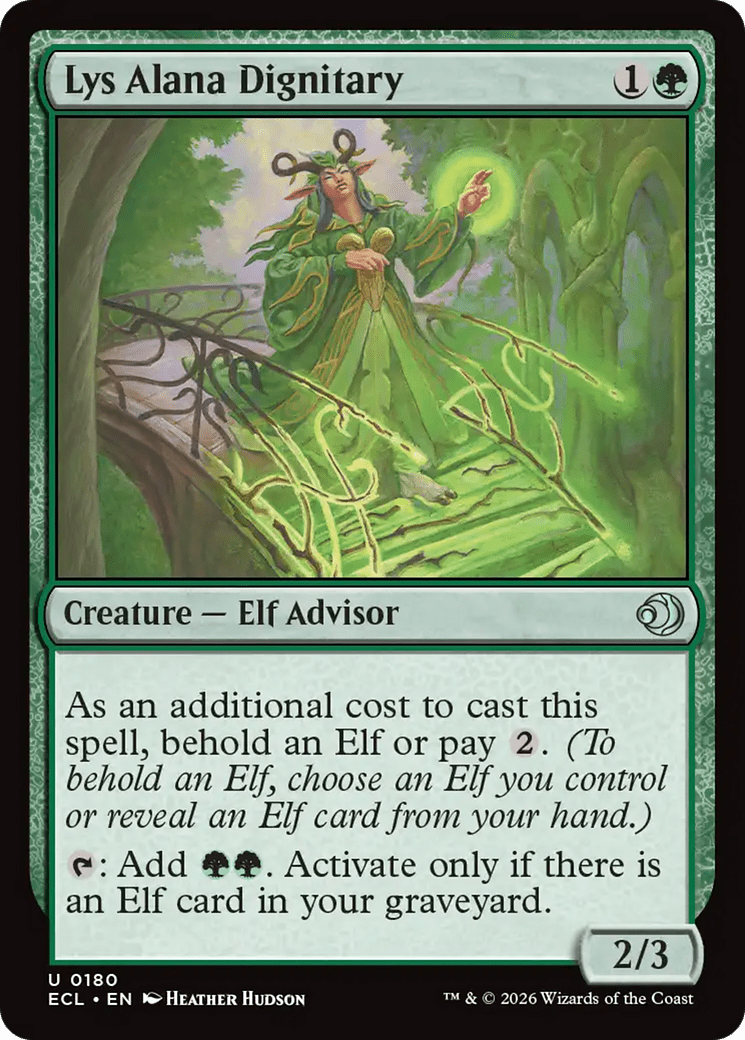 Lys Alana Dignitary [Lorwyn Eclipsed] MTG Single Magic: The Gathering  | Multizone: Comics And Games