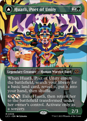 Huatli, Poet of Unity // Roar of the Fifth People (Borderless) [The Lost Caverns of Ixalan] MTG Single Magic: The Gathering  | Multizone: Comics And Games
