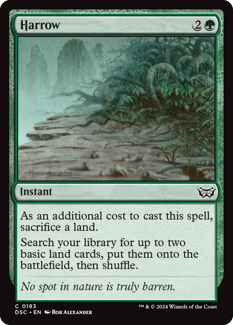 Harrow [Duskmourn: House of Horror Commander] MTG Single Magic: The Gathering  | Multizone: Comics And Games