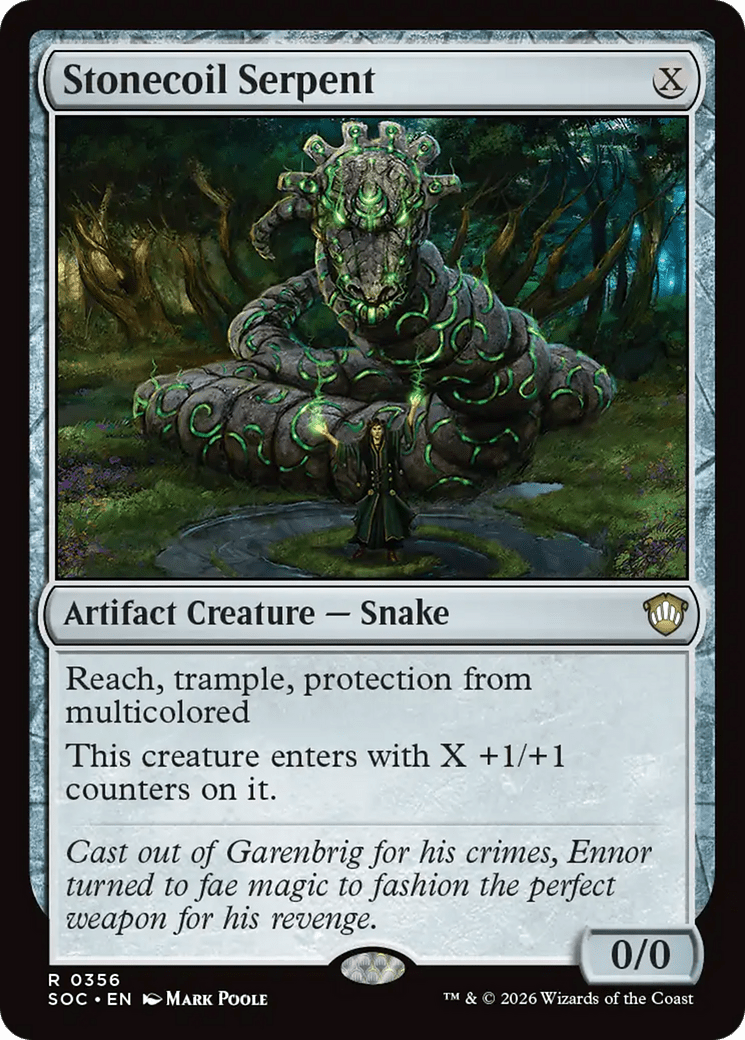 Stonecoil Serpent [Secrets of Strixhaven Commander] MTG Single Magic: The Gathering  | Multizone: Comics And Games