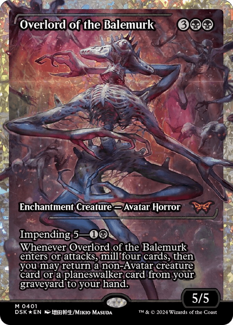 Overlord of the Balemurk (Japan Showcase Fracture Foil) [Duskmourn: House of Horror] MTG Single Magic: The Gathering  | Multizone: Comics And Games