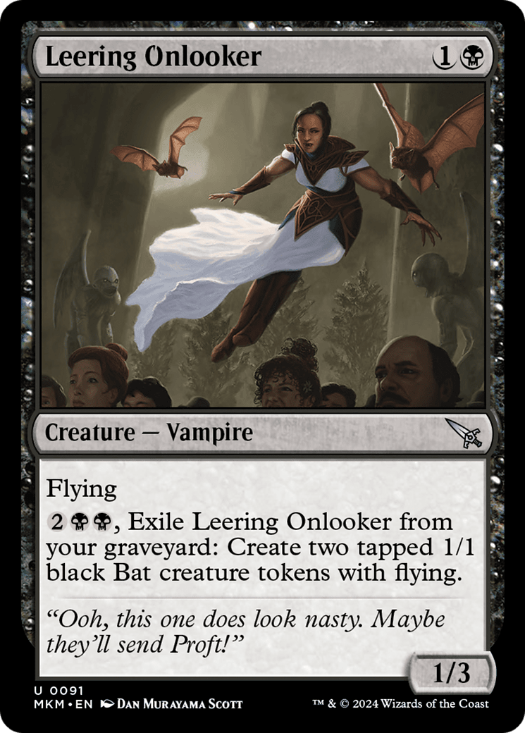 Leering Onlooker [Murders at Karlov Manor] MTG Single Magic: The Gathering  | Multizone: Comics And Games